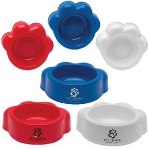 Custom Promotional Paw Shaped Pet Bowl