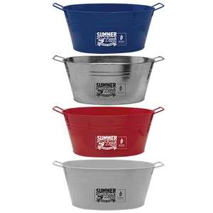 Party Accessories - 15 Qt Galvanized Metal Tub