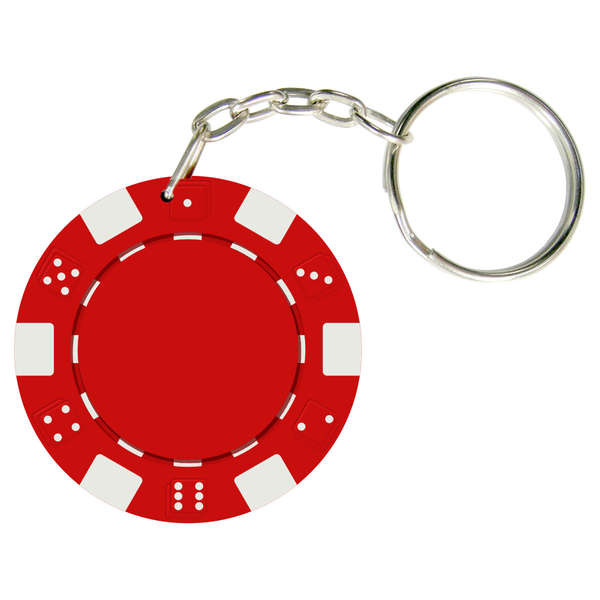 Order Custom Clay Poker Chip Keychain - 1 Side Online