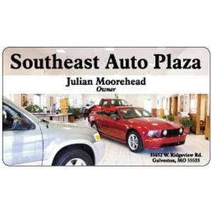 Office Gifts - Full Color Deluxe White Plastic Business Card - 30mil.