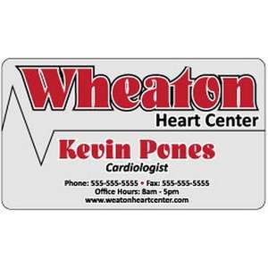 Office Gifts - Full Color Deluxe Clear Plastic Business Card - 30mil.