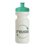 Bike Bottle with Push-Pull Lid - 22 oz. White