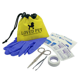 Custom Promotional Cinch Tote - Pet Care Kit