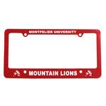 Classic License Frame With 4 Holes Red