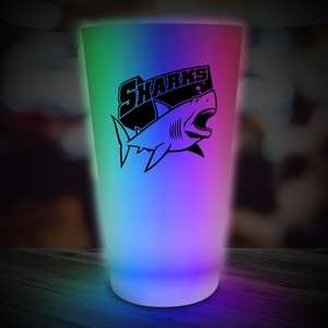 Pint and Beverage Glasses - Multi Color LED Pint Glass - 16oz