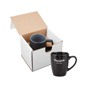 Coffee Mugs - 12 oz. Contemporary Challenger Cafe Ceramic Mug - With Mailer