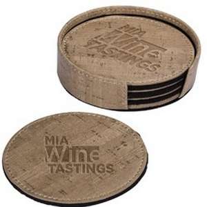 Coasters - Casablanca Cork Round Coaster Set
