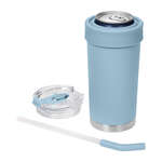Swannies Golf 5-in-1 Stainless Steel Can Cooler Blue, Forget Me Not