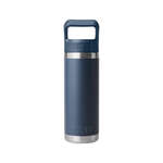 YETI Rambler 18 oz. Water Bottle with Color-Matched Straw Cap Blue, Navy