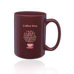 15 oz. Large El Grande Personalized Mugs Maroon