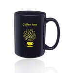 15 oz. Large El Grande Personalized Mugs Blue, Cobalt