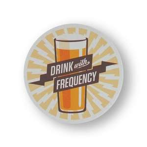 Drinkware - 3-1/2 Round 40pt Pulp Board Coaster - Full Color