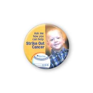 Buttons - Full Color Round One Piece Button - 2-1/4