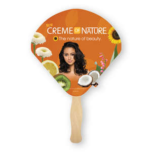 Paper Hand Fans - Clam Shell Shaped Thrifty Hand Fan