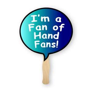 Paper Hand Fans - Bubble Shaped Thrifty Hand Fan