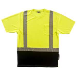 T-Shirts - Xtreme Flex Class 2 Short Sleeve T Shirt - Yellow/Black