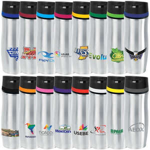 Thermos and Vacuum Bottles - 14 oz Persona Wave Vacuum Tumbler - Silver