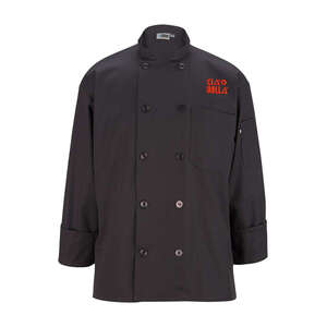 Custom Promotional 10-Button Long Sleeve Chef Coat - Dark Colors