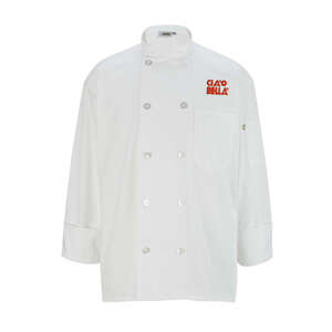 Workwear - 10-Button Long Sleeve Chef Coat - White