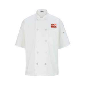 Custom Promotional 10-Button Short Sleeve Chef Coat - White