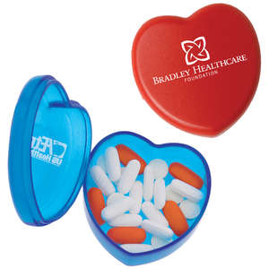 Travel & Health - Heart Pill Box