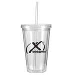 16 oz. Victory Acrylic Tumbler with Straw Lid Clear