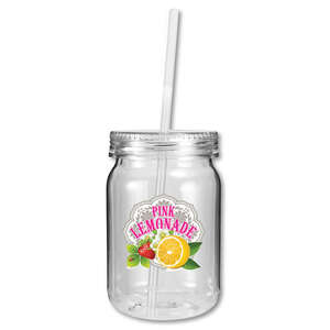 Mason Jars - 24 oz. Plastic Mason Jar, Full Color Digital