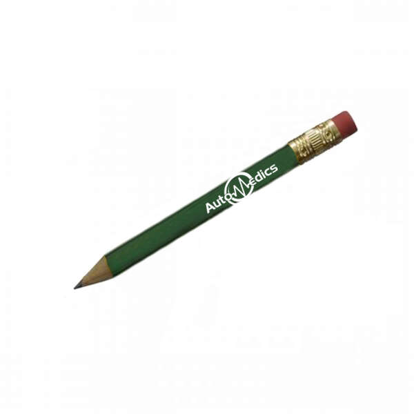 Round Golf Pencil with Eraser Deluxe