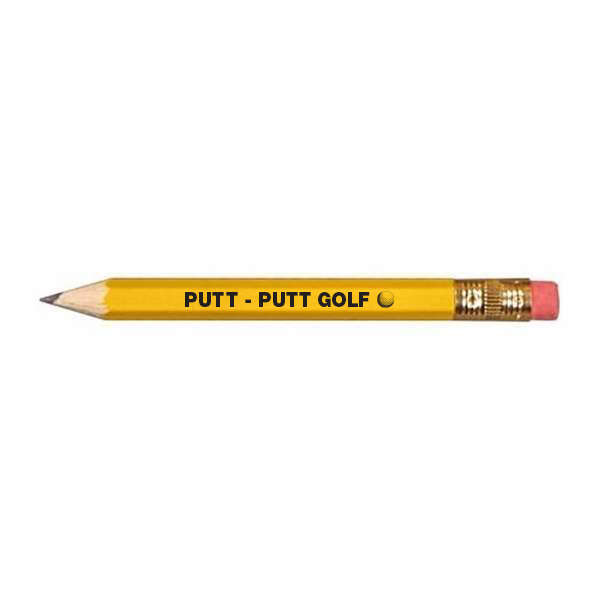 Hexagon Golf Pencil with Eraser, Customization Options