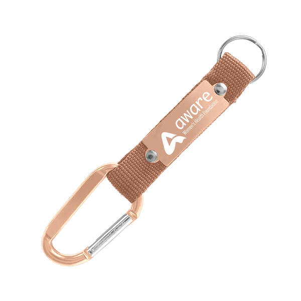 Order Custom Strap Happy Carabiner Key Chain Online