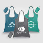 Santorini Foldaway Shopping Tote Bag 210D Polyester See Comments