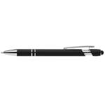 Blue, Navy Ellipse Softy Aluminum Pen w/ Stylus + Anti-Fraud Ink - Laser Blue, Navy