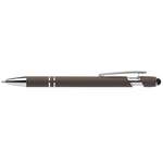 Gunmetal Ellipse Softy Aluminum Pen w/ Stylus + Anti-Fraud Ink - Laser Gunmetal
