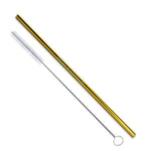 Kitchen Accessories - Stainless Steel Straw - Gold and Copper