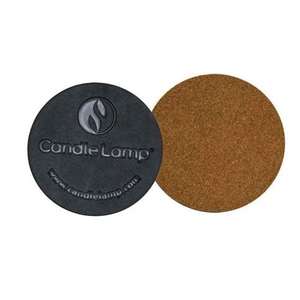 Coasters - Round Leather Coaster with Cork Back