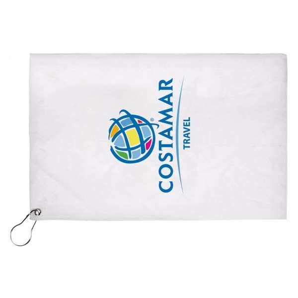 17x11 Sublimated Golf Towel 200GSM Deluxe