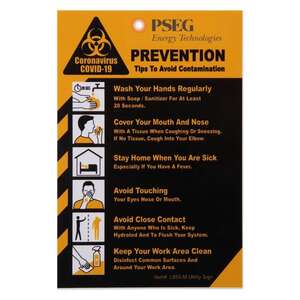 School and Spirit - 4”x 6” COVID-19 Prevention Utility Sign