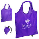 Purple Folding Reusable Tote Bag Purple