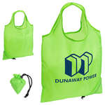 Green, Fluorescent (PMS-2285) Folding Reusable Tote Bag Green, Fluorescent (PMS-2285)