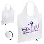 White Folding Reusable Tote Bag White