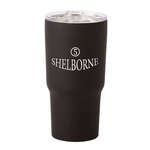 20oz Soft Touch Stainless Steel Vacuum Tumbler with Lid Black
