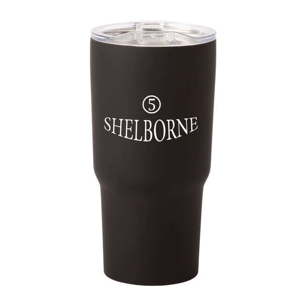 Custom 20oz Soft Touch Stainless Steel Vacuum Tumbler with Lid | Deluxe.com