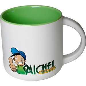 Drinkware - 14 oz. Two-Tone Sedona C-Handle Mug with Satin Exterior