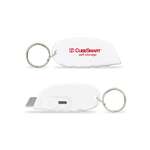 Safety Cutter Key Tag White