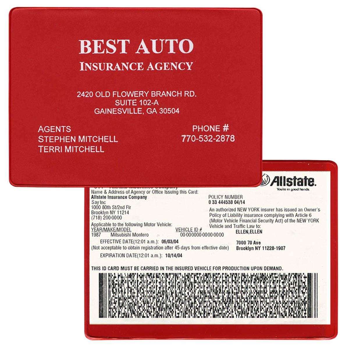 Insurance Card Holder Deluxe