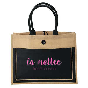 Tote Bags - Camden Natural Jute Tote Bag