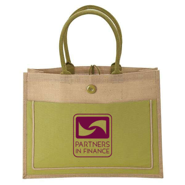 Order Custom Camden Natural Jute Tote Bag Online