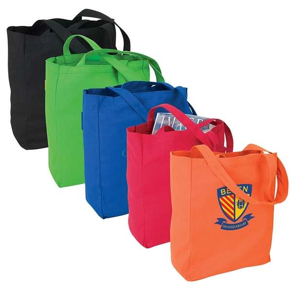 colorful canvas tote bags