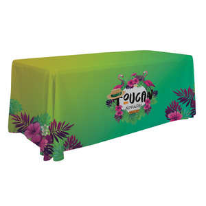 Custom Promotional 6ft. Economy Table Throw Dye-Sub - Full Color, Full Bleed