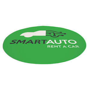 Buttons, Stickers and Patches - 3' Round Floor Decor